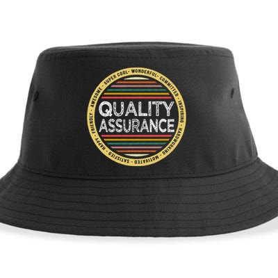 Quality Assurance Funny Profession Birthday Sustainable Bucket Hat