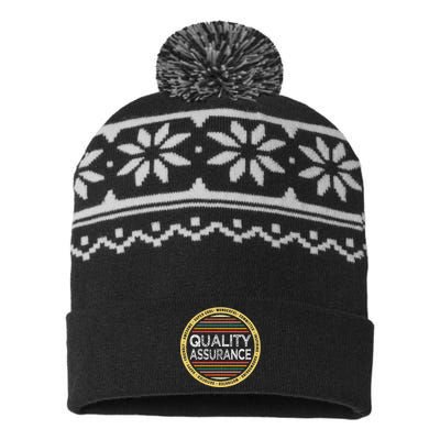 Quality Assurance Funny Profession Birthday USA-Made Snowflake Beanie