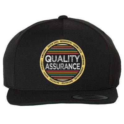 Quality Assurance Funny Profession Birthday Wool Snapback Cap