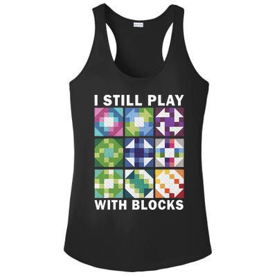 Quilting Art For Women Quilting Sewing Lover Quilter Ladies PosiCharge Competitor Racerback Tank