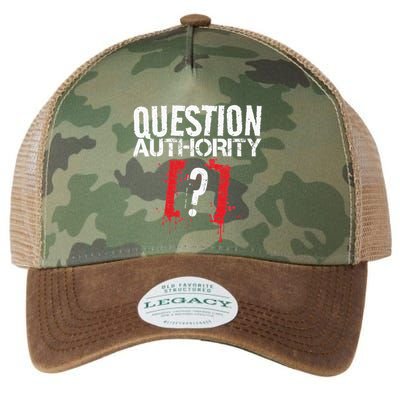 Question Authority Free Speech Political Activism Freedom  Legacy Tie Dye Trucker Hat