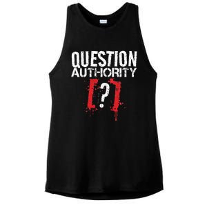 Question Authority Free Speech Political Activism Freedom  Ladies PosiCharge Tri-Blend Wicking Tank