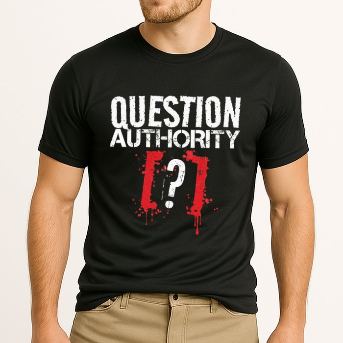 Question Authority Free Speech Political Activism Freedom  Cooling Performance Crew T-Shirt