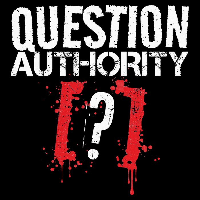 Question Authority Free Speech Political Activism Freedom  16 in Basic Backpack