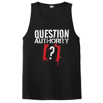 Question Authority Free Speech Political Activism Freedom  PosiCharge Competitor Tank