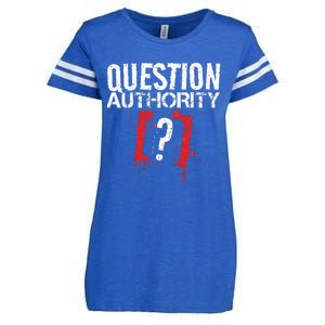 Question Authority Free Speech Political Activism Freedom  Enza Ladies Jersey Football T-Shirt