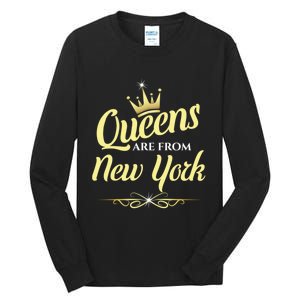 Queens Are From New York Tall Long Sleeve T-Shirt