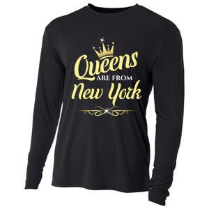 Queens Are From New York Cooling Performance Long Sleeve Crew