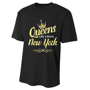 Queens Are From New York Performance Sprint T-Shirt