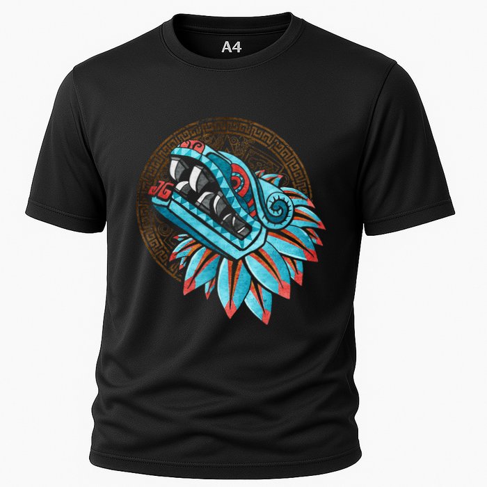 Quetzalcoatl Aztec Feathered Serpent Mayan Inca Toltec Cooling Performance Crew T-Shirt