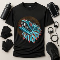 Quetzalcoatl Aztec Feathered Serpent Mayan Inca Toltec Cooling Performance Crew T-Shirt
