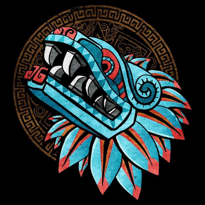 Quetzalcoatl Aztec Feathered Serpent Mayan Inca Toltec Cooling Performance Crew T-Shirt