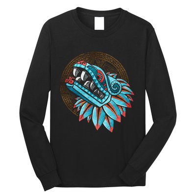 Quetzalcoatl Aztec Feathered Serpent Mayan Inca Toltec Long Sleeve Shirt