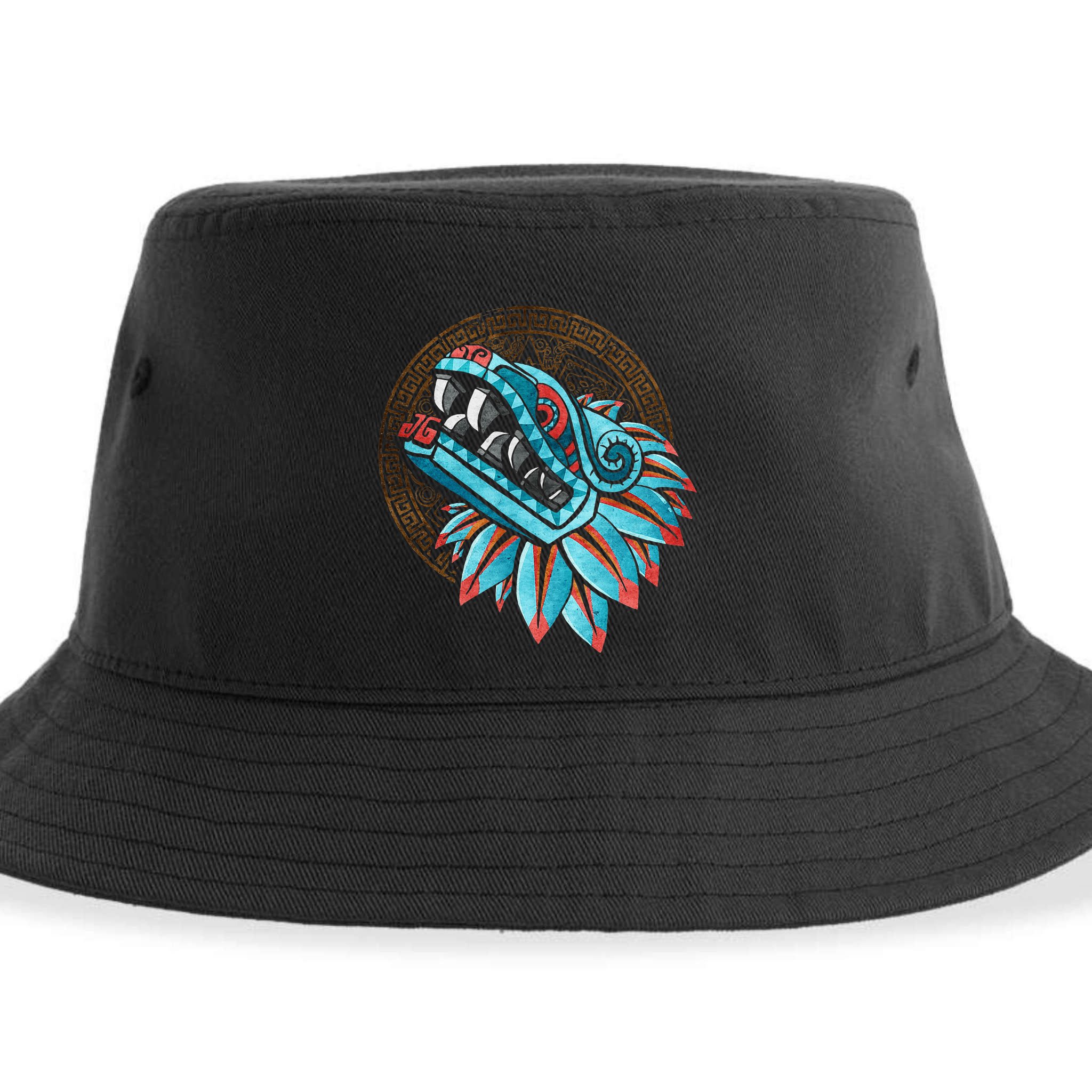 Quetzalcoatl Aztec Feathered Serpent Mayan Inca Toltec Sustainable Bucket Hat