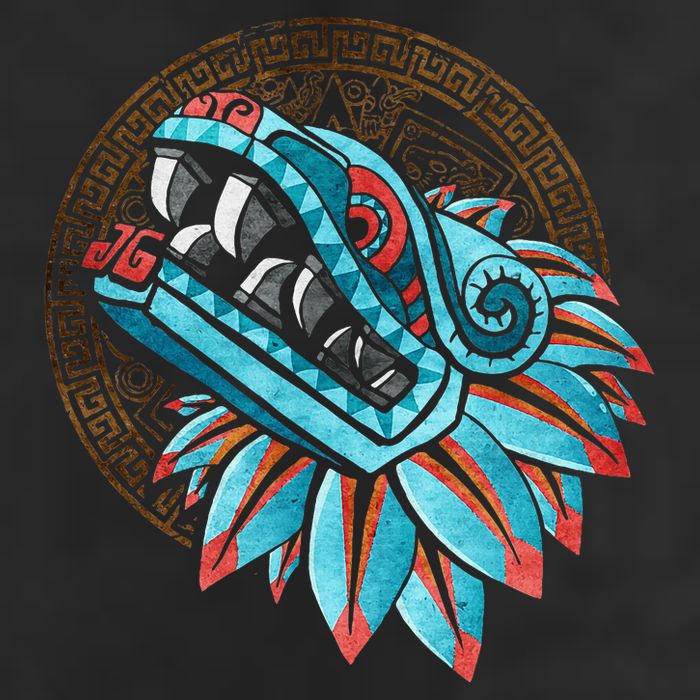 Quetzalcoatl Aztec Feathered Serpent Mayan Inca Toltec Adult Drive Performance Visor