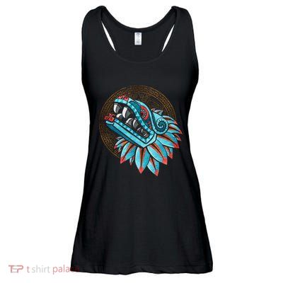 Quetzalcoatl Aztec Feathered Serpent Mayan Inca Toltec Ladies Essential Flowy Tank