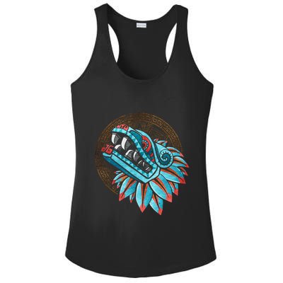 Quetzalcoatl Aztec Feathered Serpent Mayan Inca Toltec Ladies PosiCharge Competitor Racerback Tank