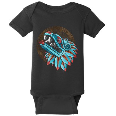 Quetzalcoatl Aztec Feathered Serpent Mayan Inca Toltec Baby Bodysuit