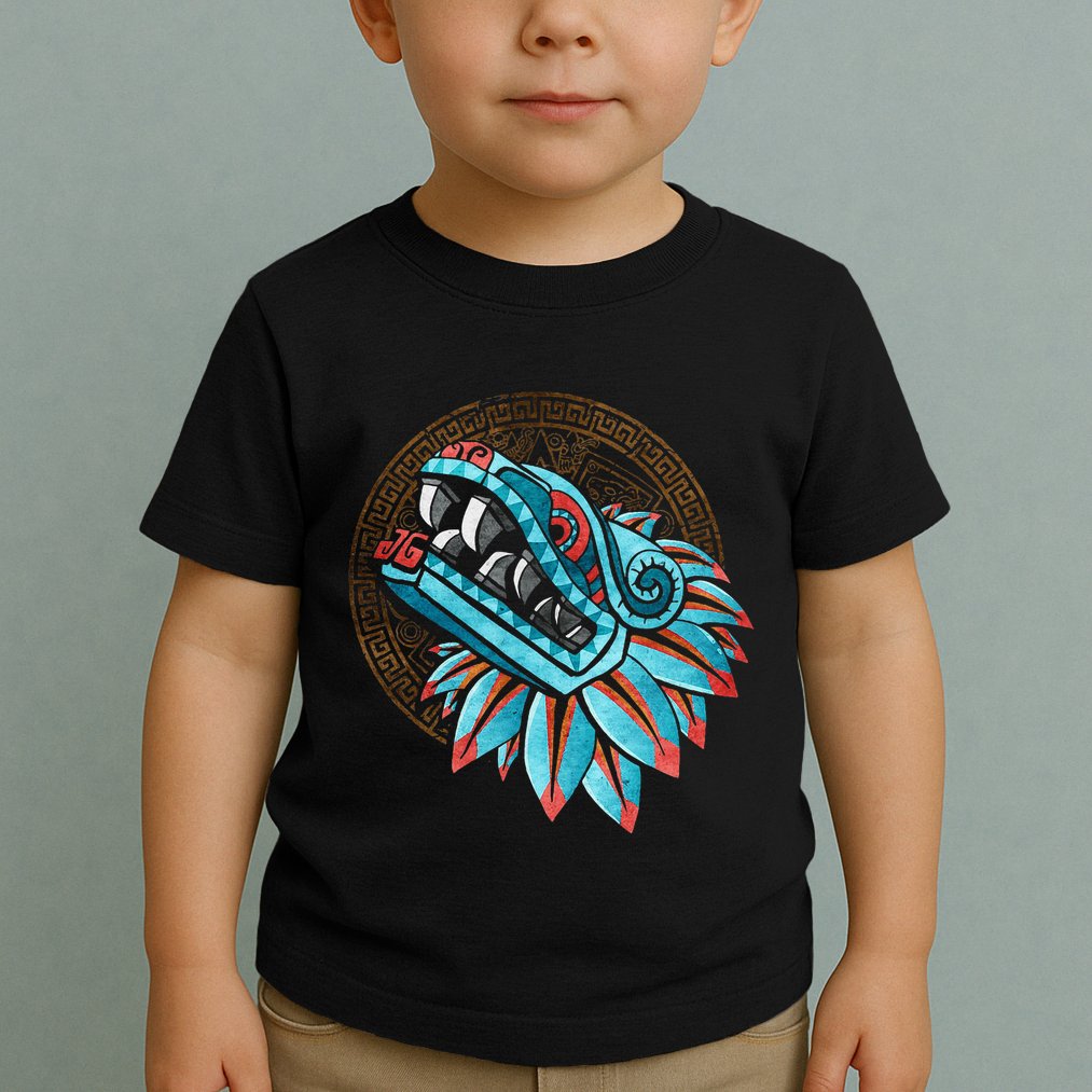 Quetzalcoatl Aztec Feathered Serpent Mayan Inca Toltec Toddler T-Shirt