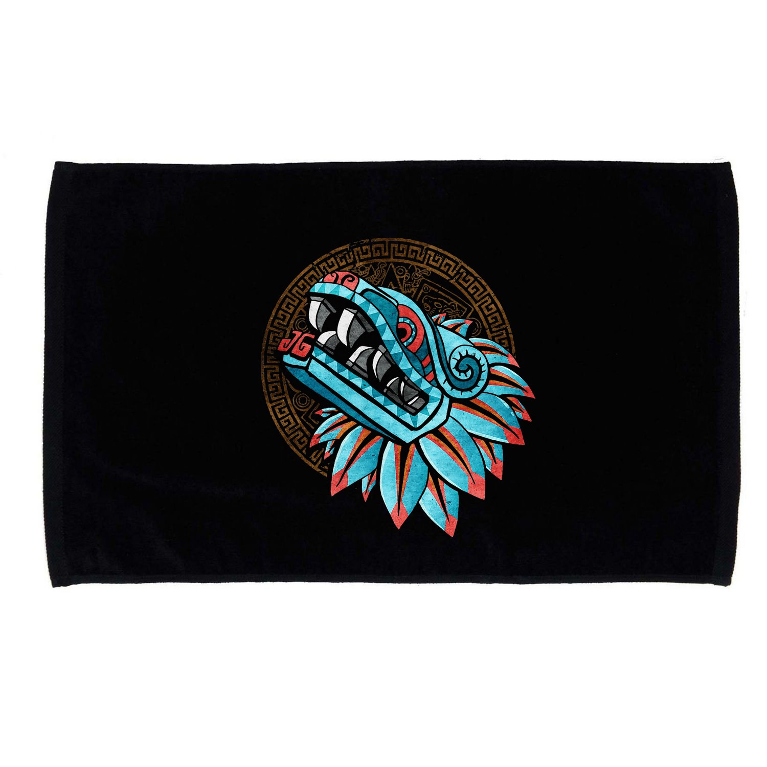 Quetzalcoatl Aztec Feathered Serpent Mayan Inca Toltec Microfiber Hand Towel