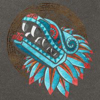 Quetzalcoatl Aztec Feathered Serpent Mayan Inca Toltec Cotton Canvas Backpack