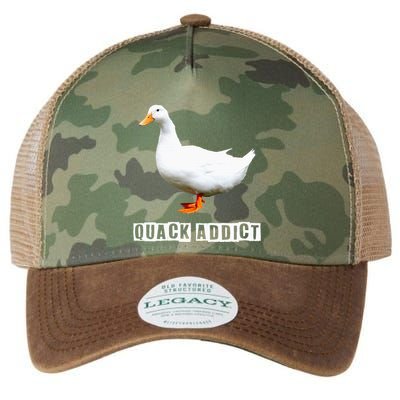 Quack Addict Funny Duck Lover Legacy Tie Dye Trucker Hat