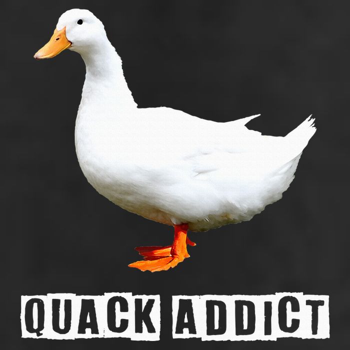 Quack Addict Funny Duck Lover Garment-Dyed Fleece Hoodie