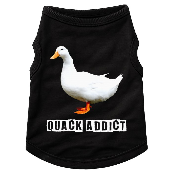 Quack Addict Funny Duck Lover Doggie Tank
