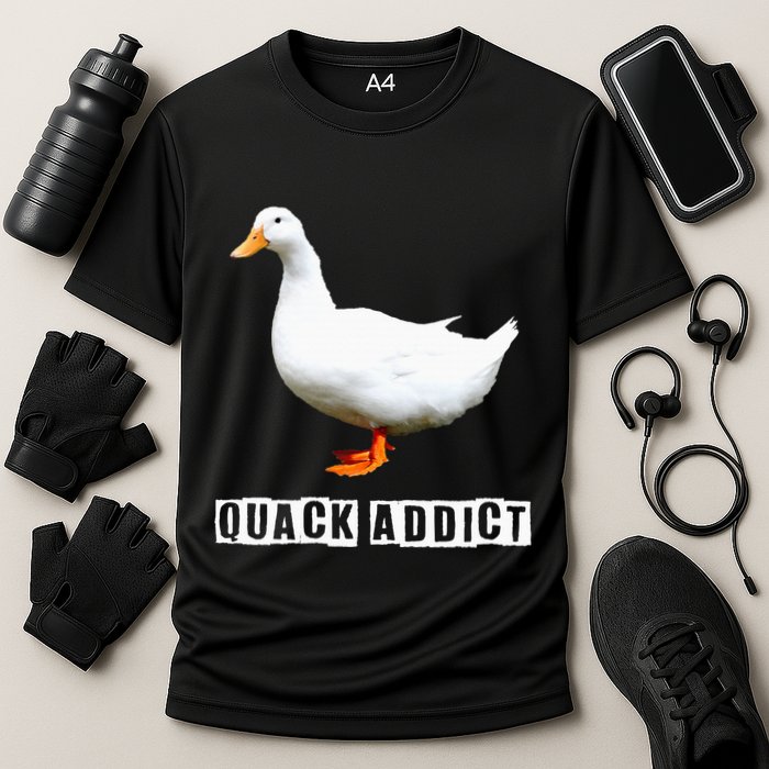 Quack Addict Funny Duck Lover Performance Shirt