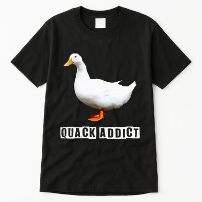 Quack Addict Funny Duck Lover Tall T-Shirt