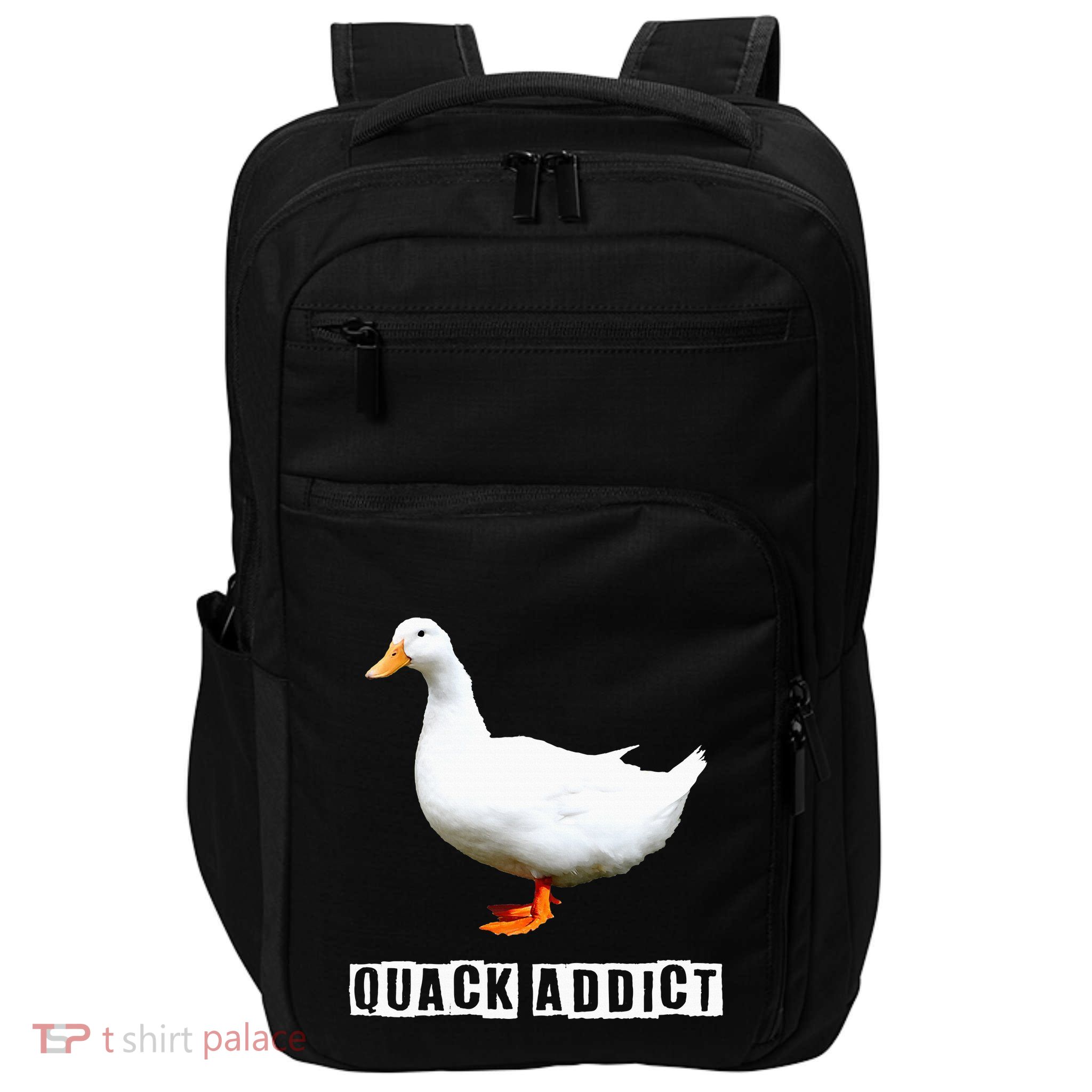 Quack Addict Funny Duck Lover Impact Tech Backpack