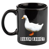 Quack Addict Funny Duck Lover 11oz C Handle Ceramic Mug