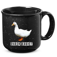 Quack Addict Funny Duck Lover 15oz Campfire Ceramic Mug
