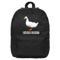 Quack Addict Funny Duck Lover 16 in Basic Backpack