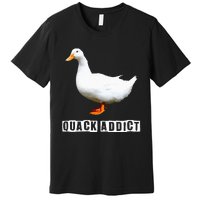 Quack Addict Funny Duck Lover Premium T-Shirt