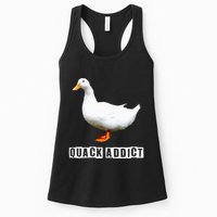 Quack Addict Funny Duck Lover Womens Tank Top