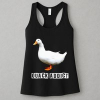 Quack Addict Funny Duck Lover Womens Tank Top