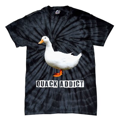 Quack Addict Funny Duck Lover Tie-Dye T-Shirt