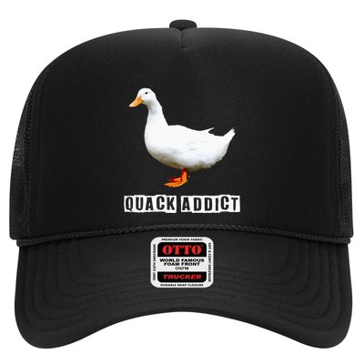 Quack Addict Funny Duck Lover Trucker Hat