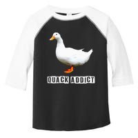 Quack Addict Funny Duck Lover Toddler Fine Jersey T-Shirt