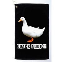Quack Addict Funny Duck Lover Golf Towel