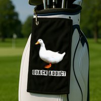 Quack Addict Funny Duck Lover Golf Towel
