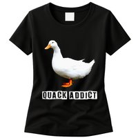 Quack Addict Funny Duck Lover Womens T-Shirt