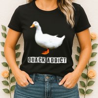 Quack Addict Funny Duck Lover Womens T-Shirt