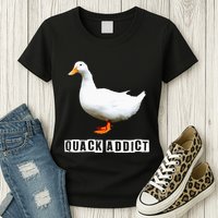 Quack Addict Funny Duck Lover Womens T-Shirt