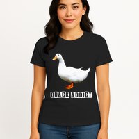 Quack Addict Funny Duck Lover Womens T-Shirt