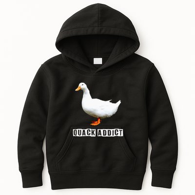 Quack Addict Funny Duck Lover Kids Hoodie