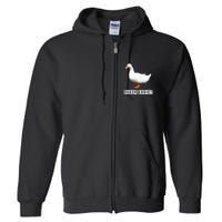 Quack Addict Funny Duck Lover Full Zip Hoodie