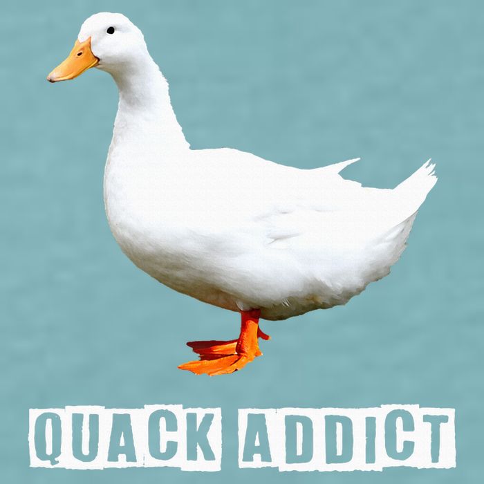 Quack Addict Funny Duck Lover Sueded Cloud Jersey T-Shirt