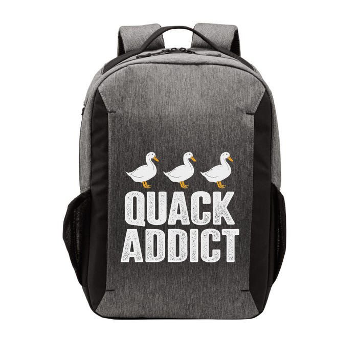 Quack Addict Funny Duck Lover Vector Backpack